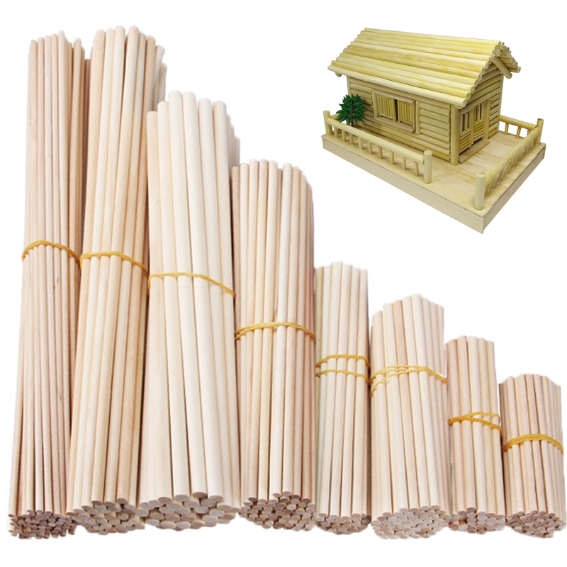 Art Craft Stick - Round Wooden Stick For Crafts Food