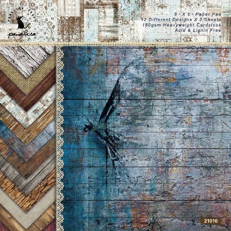 Art Craft Background - 24 Sheets/Set Vintage Craft Paper Pads