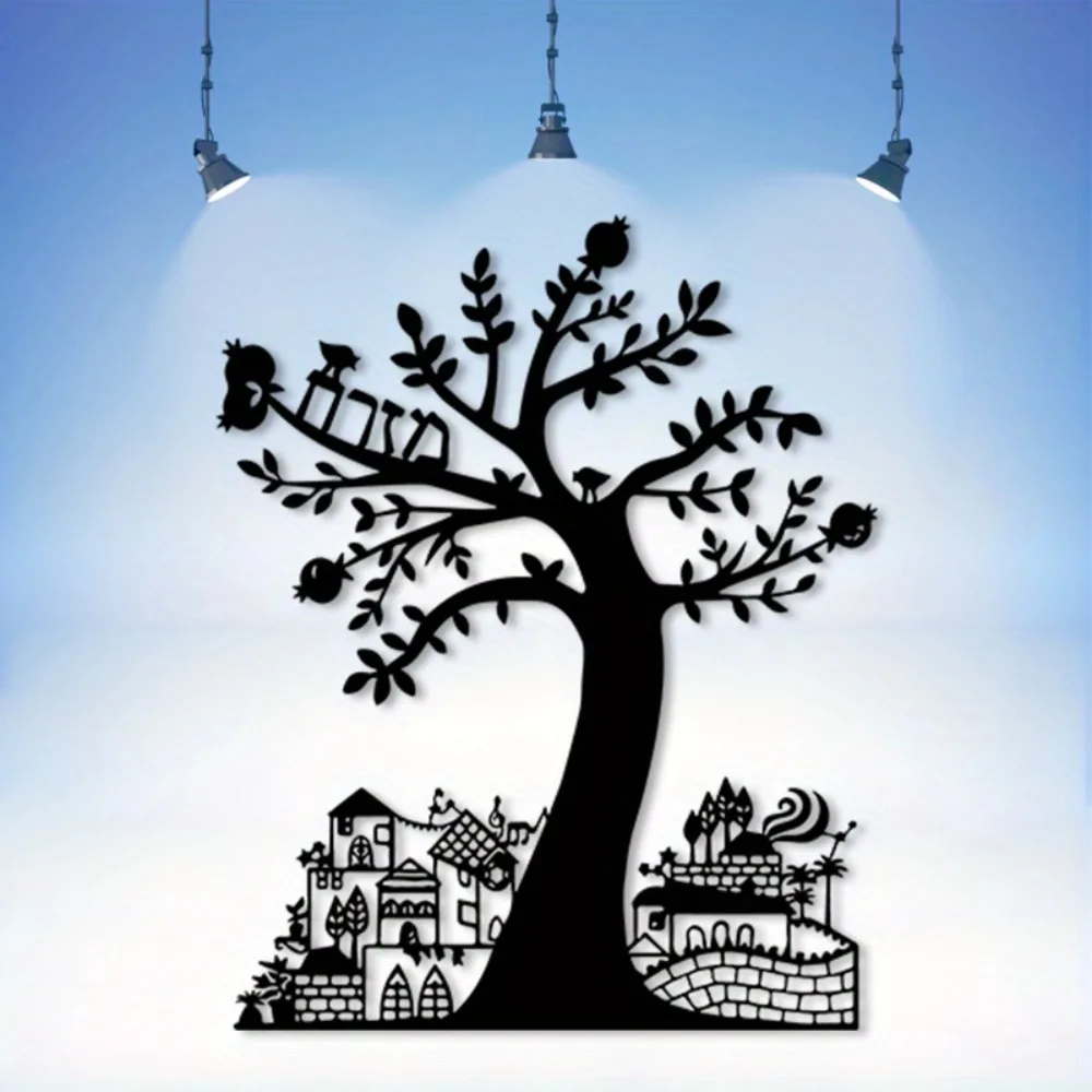 Art Crafting - CIFBUY Metal Wall Art Pomegranate Tree