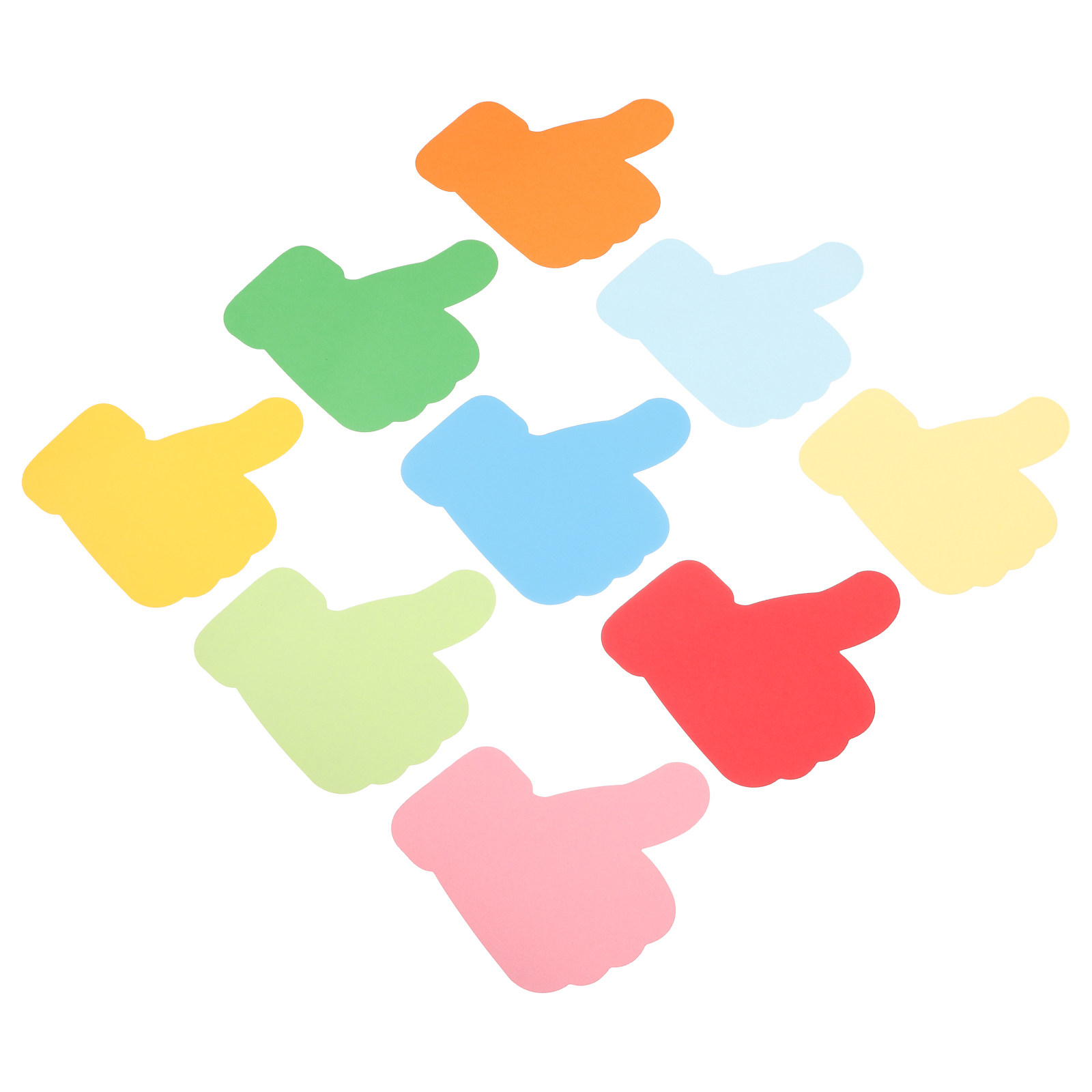 Art Craft Paper - 54Pcs Hand Shaped Paper Cutouts Students
