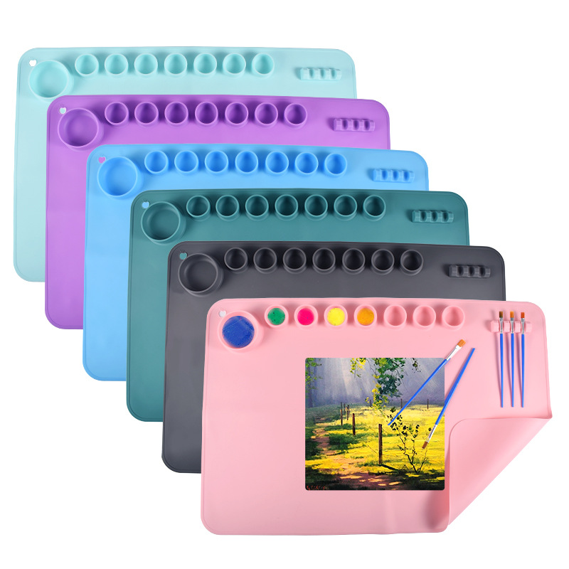 Art Craft Stick - 60X40cm Silicone Painting Mat Non-Stick Silicone
