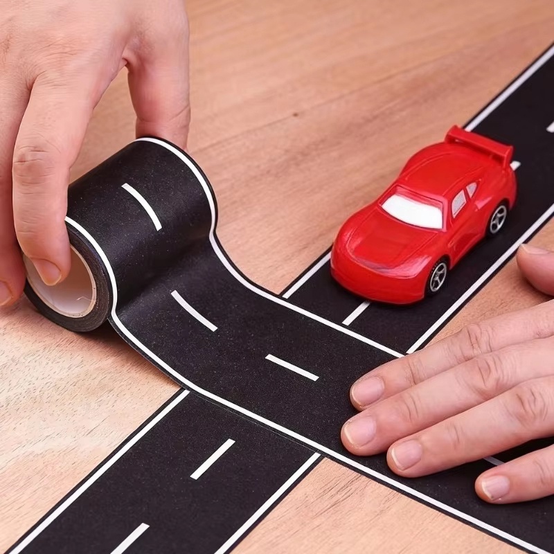 Art Craft Party - 1-2 Rolls Reusable Road Track Stickers