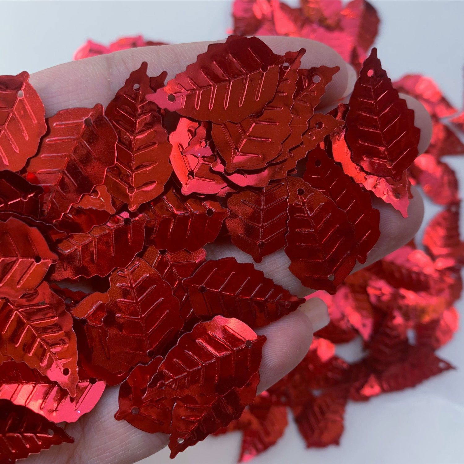 The Art And Craft Of Jewelry - 16mm 25mm PVC Leaf Sequins Loose