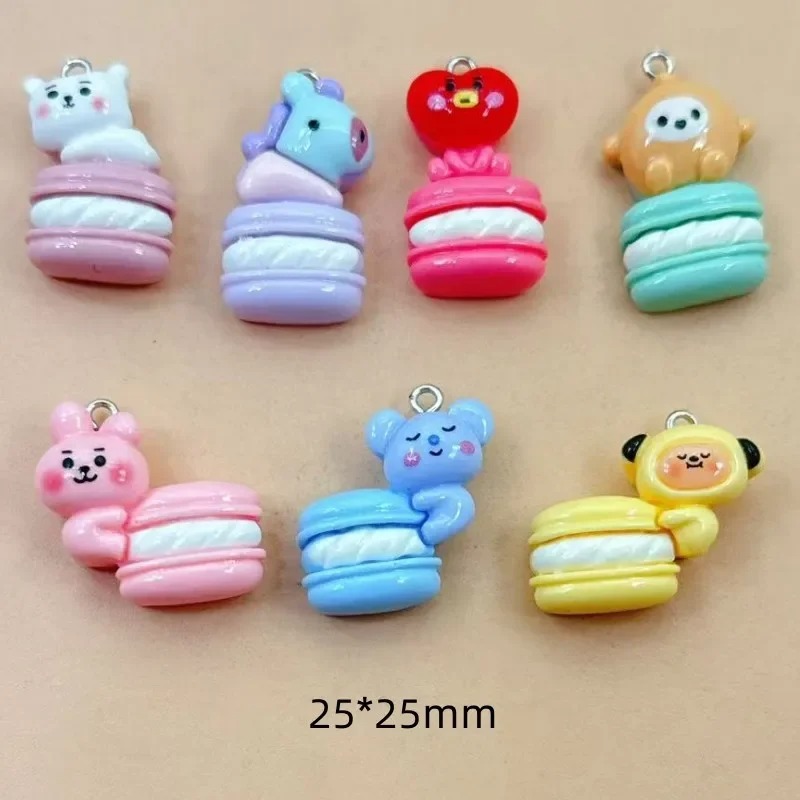 Art Craft Party - 10pcs Mixed Cartoon Resin Charms Tiny