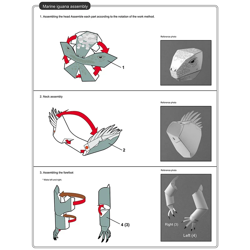 Marine Iguana Origami Art Mini - Art Craft Center ulasan dan harga