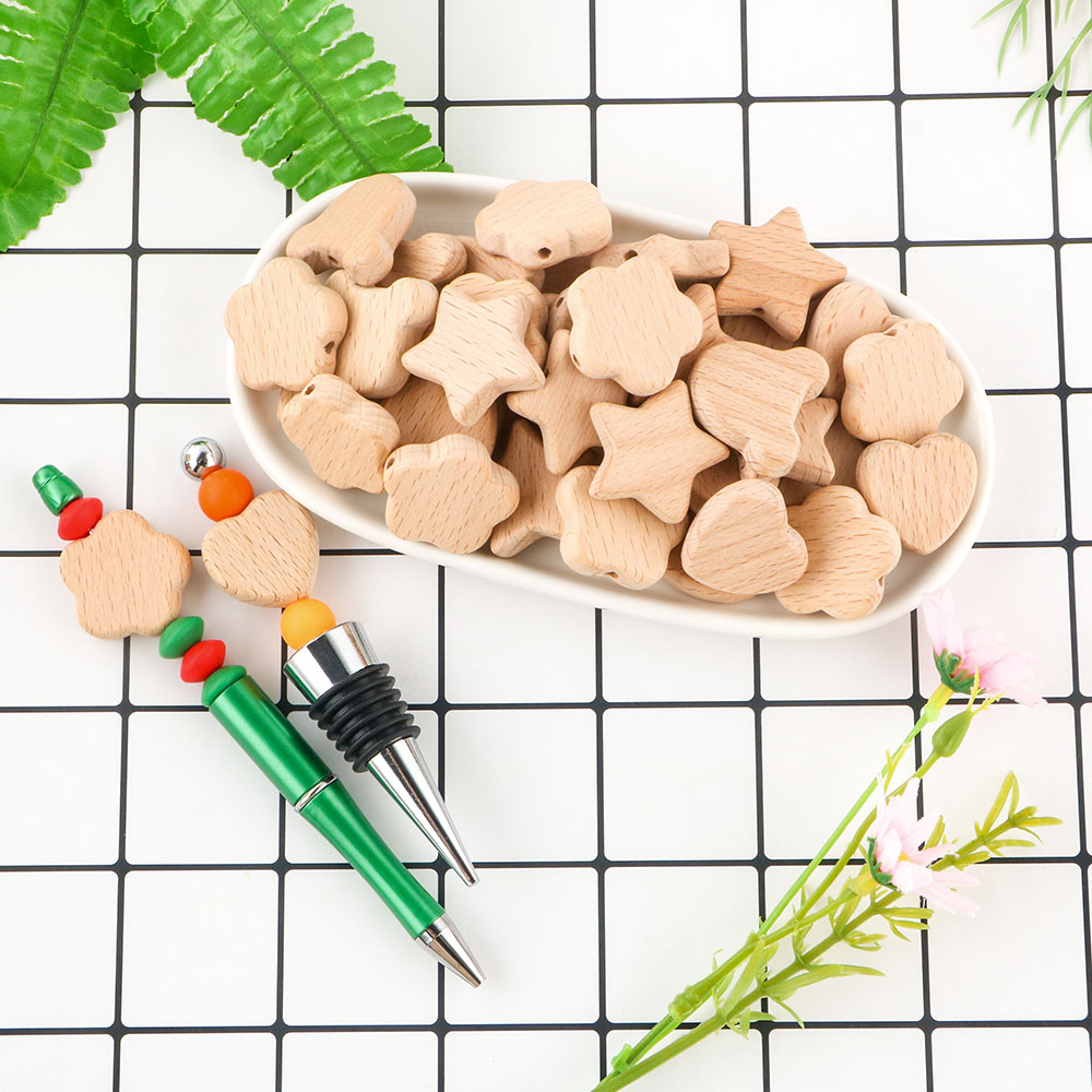 Kovict 15pcs Beech Wood Bear F - Art Craft Handmade ulasan dan harga