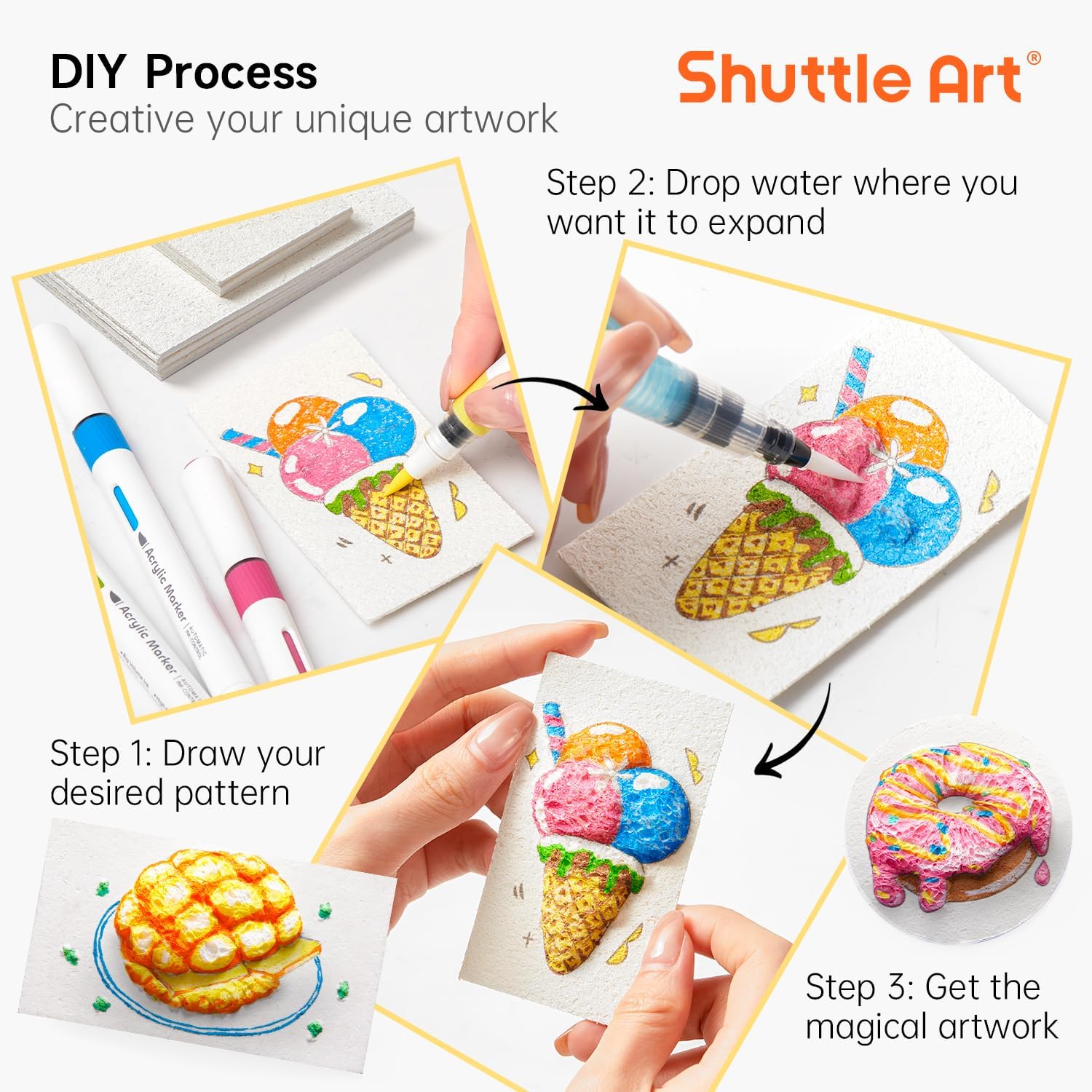 3D Puffy Foam Texture Painting - Art Craft Paper ulasan dan harga