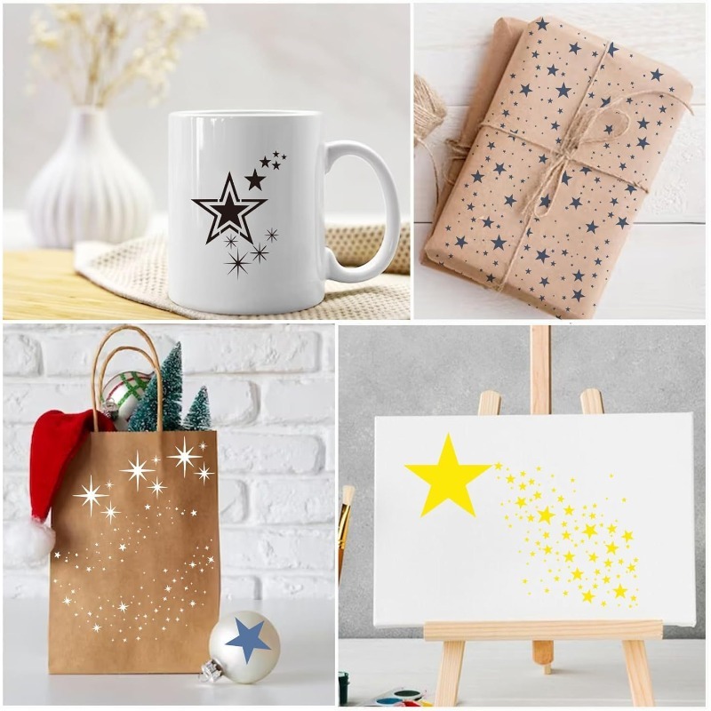 Versatile Shining Star Shape S - Art Craft Background ulasan dan harga