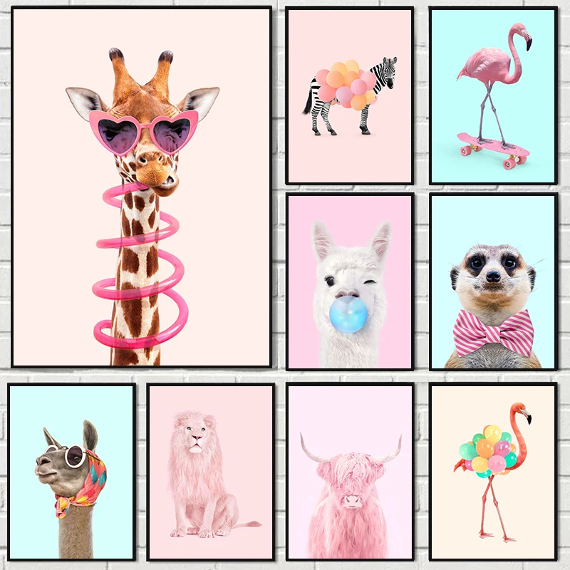 Funny Fashion Giraffe Zebra Fl - Art Craft Party ulasan dan harga
