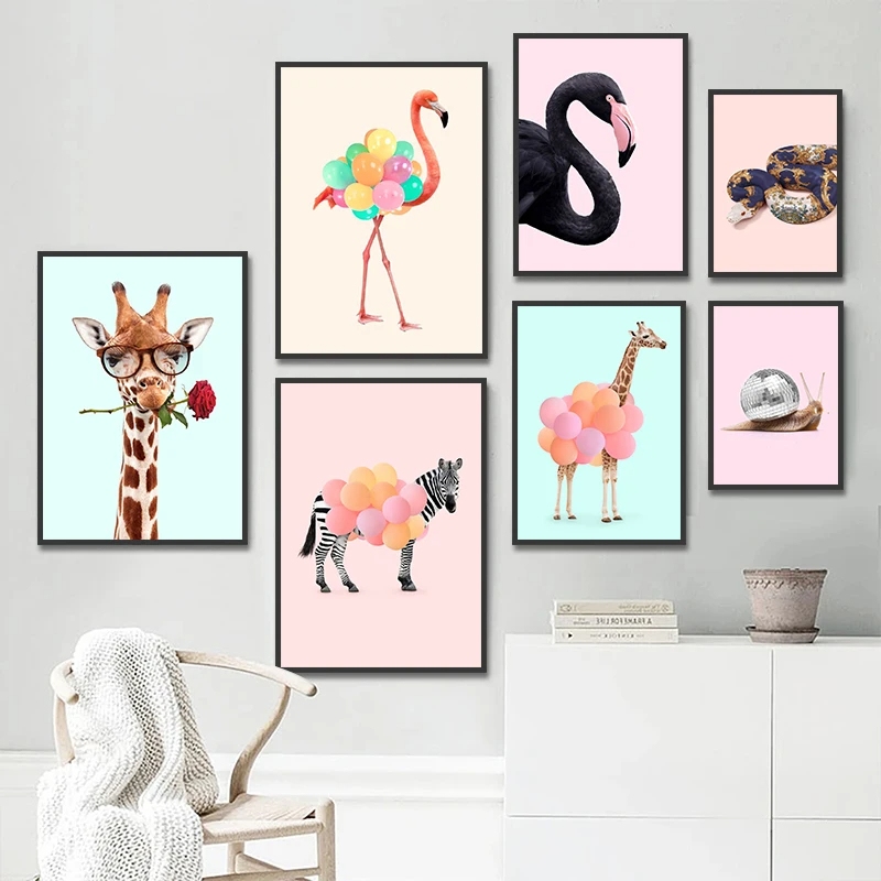 Funny Fashion Giraffe Zebra Fl - Art Craft Party ulasan dan harga