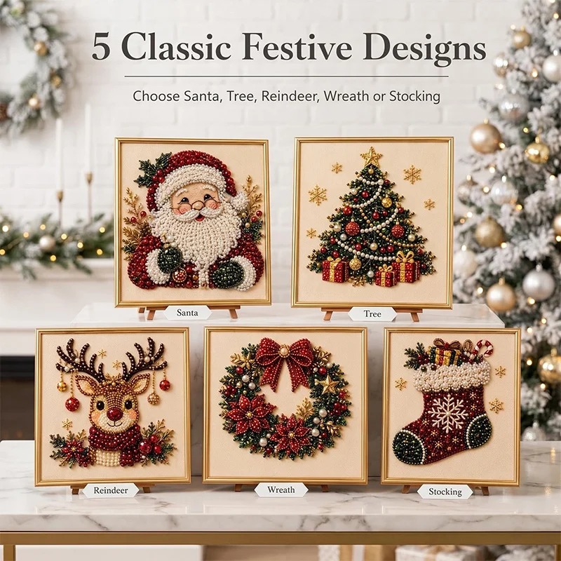 Christmas Pearl Diamond Painti - Art Craft Party ulasan dan harga