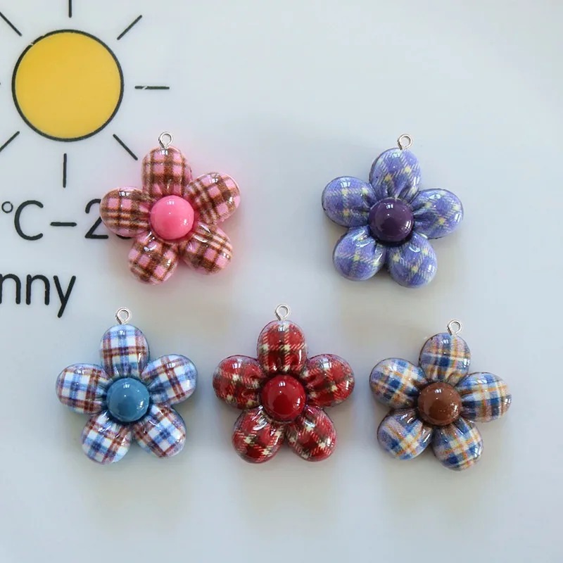 10Pcs Sweet Flower Planar Resi - The Art And Craft Of Jewelry ulasan dan harga