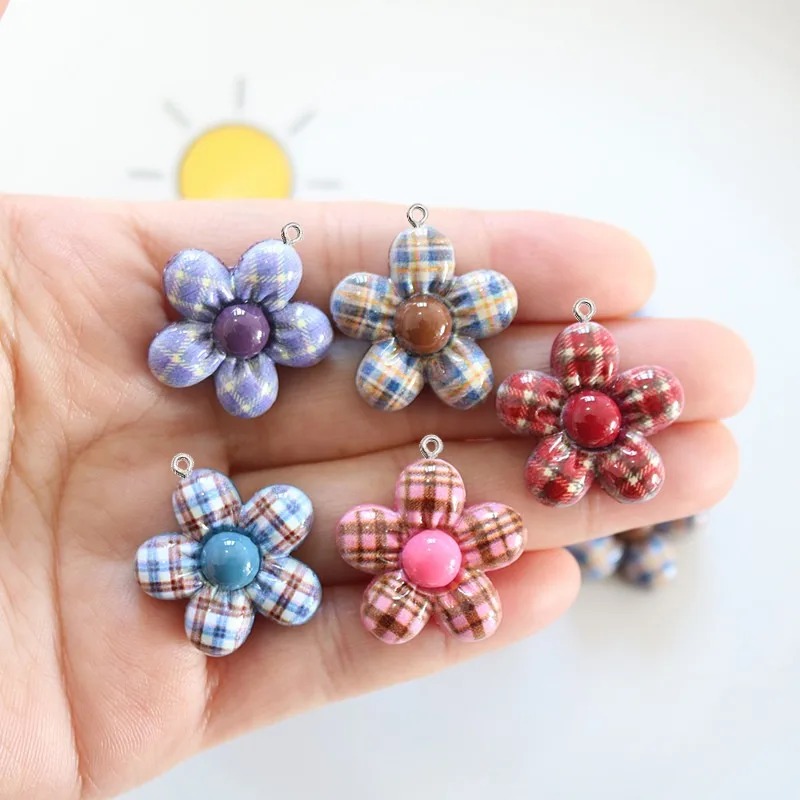10Pcs Sweet Flower Planar Resi - The Art And Craft Of Jewelry ulasan dan harga