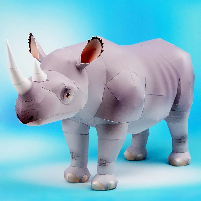 Rhinoceros Hook-lipped Handmad - Art Craft Center ulasan dan harga