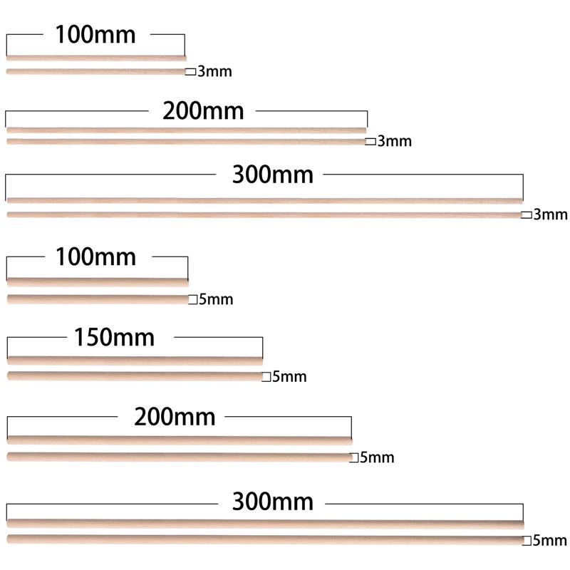 Round Wooden Stick For Crafts  - Art Craft Stick ulasan dan harga