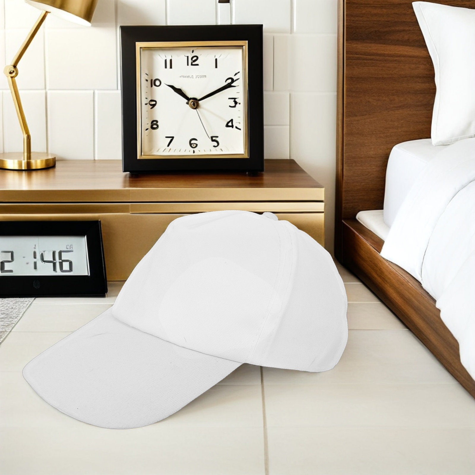 1Set Kids White Baseball Caps  - Art Craft Party ulasan dan harga