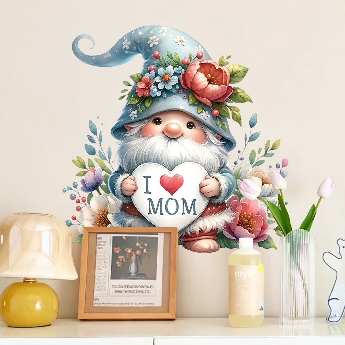 Mother Day Wall Stickers Cute  - Art And Craft For Mother'S Day ulasan dan harga