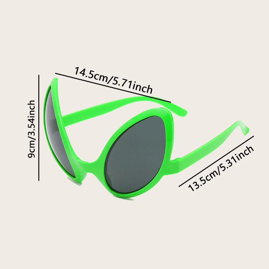 Green Alien Martian Quirky Sun - Art Craft Party ulasan dan harga