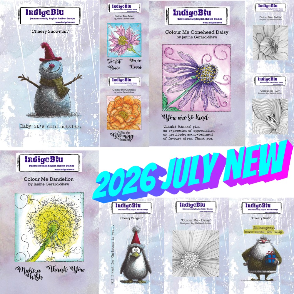 2026 August New Aster Flower I - Rubber Stamp Blank ulasan dan harga