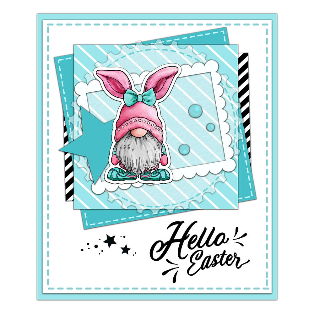 Mangocraft Happy Easter Rabbit - Rubber Stamp Blank ulasan dan harga