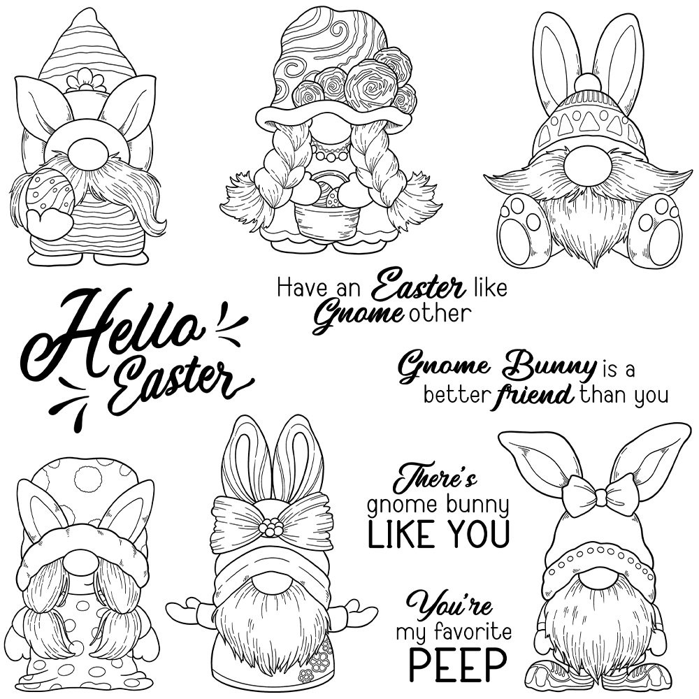 Mangocraft Happy Easter Rabbit - Rubber Stamp Blank ulasan dan harga