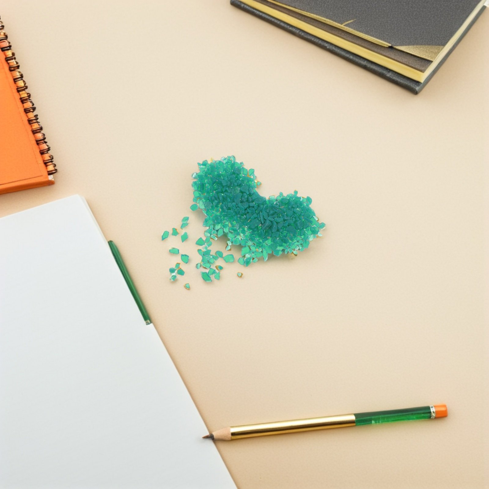 1 Bag Green Fusible Glass Scra - The Art And Craft Of Jewelry ulasan dan harga