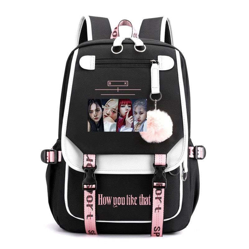 Black Pink Pattern Large Capac - Art Craft Bag ulasan dan harga