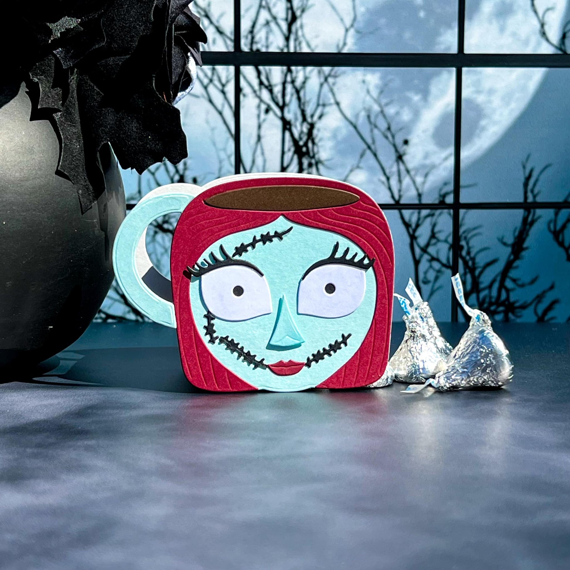Clock Halloween Candy Boo Mug  - Rubber Stamp Blank ulasan dan harga