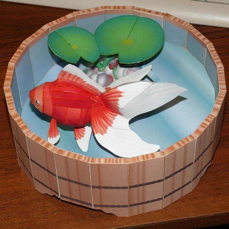 Goldfish Fish Origami Art Mini - Art Craft Center ulasan dan harga