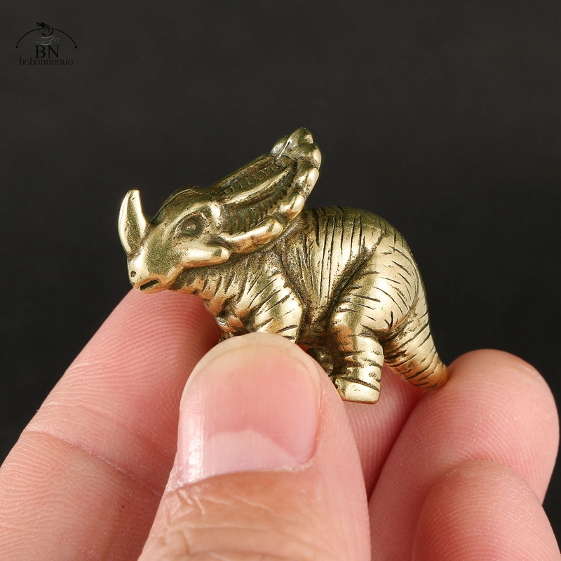 Solid Brass horned dinosaur Ju - Dinosaur And Craft ulasan dan harga