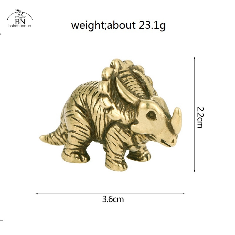 Solid Brass horned dinosaur Ju - Dinosaur And Craft ulasan dan harga