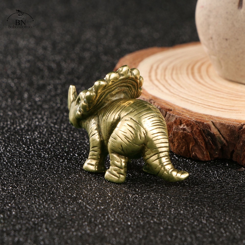 Solid Brass horned dinosaur Ju - Dinosaur And Craft ulasan dan harga