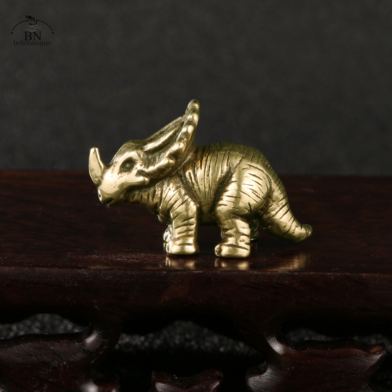 Solid Brass horned dinosaur Ju - Dinosaur And Craft ulasan dan harga