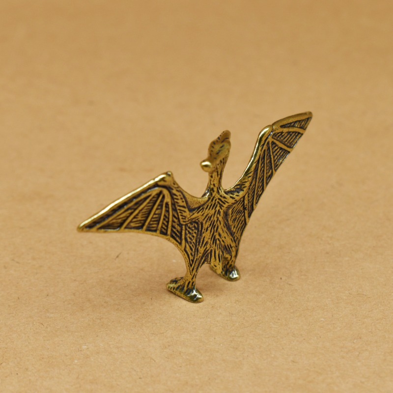 1 PC Brass Vintage Pterodactyl - Dinosaur And Craft ulasan dan harga