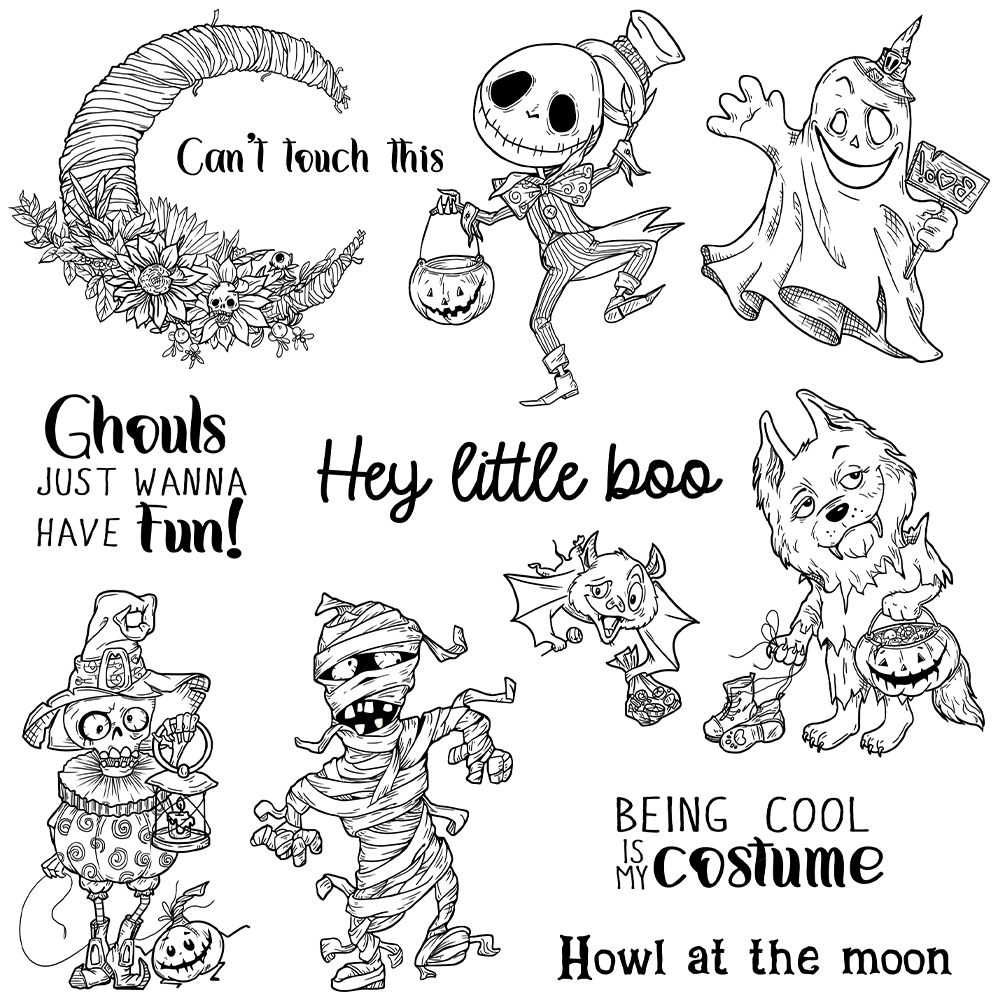 Mangocraft Cute Halloween Ghos - Rubber Stamp Blank ulasan dan harga