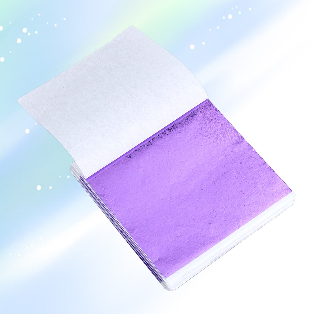 50Pcs 8x8.5cm Gold Leaf Sheets - Art Craft Paper ulasan dan harga