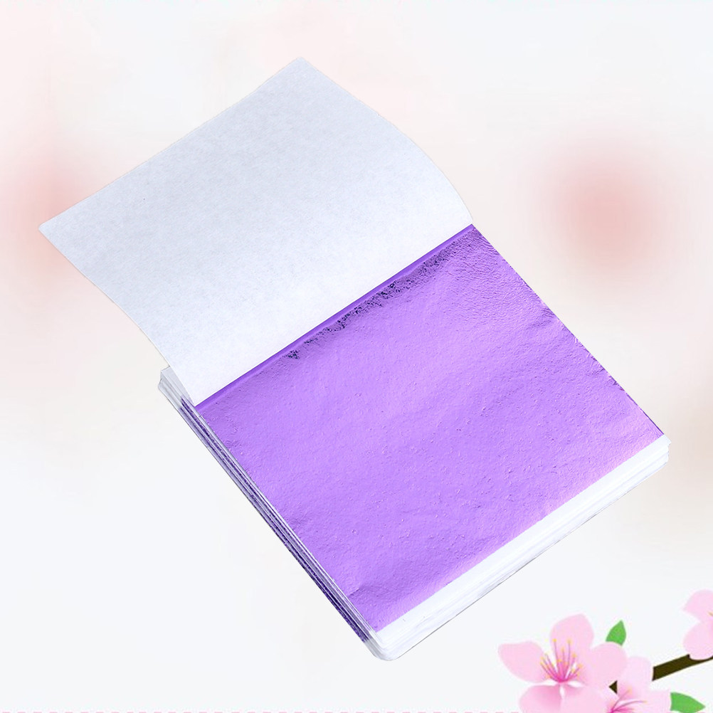 50Pcs 8x8.5cm Gold Leaf Sheets - Art Craft Paper ulasan dan harga