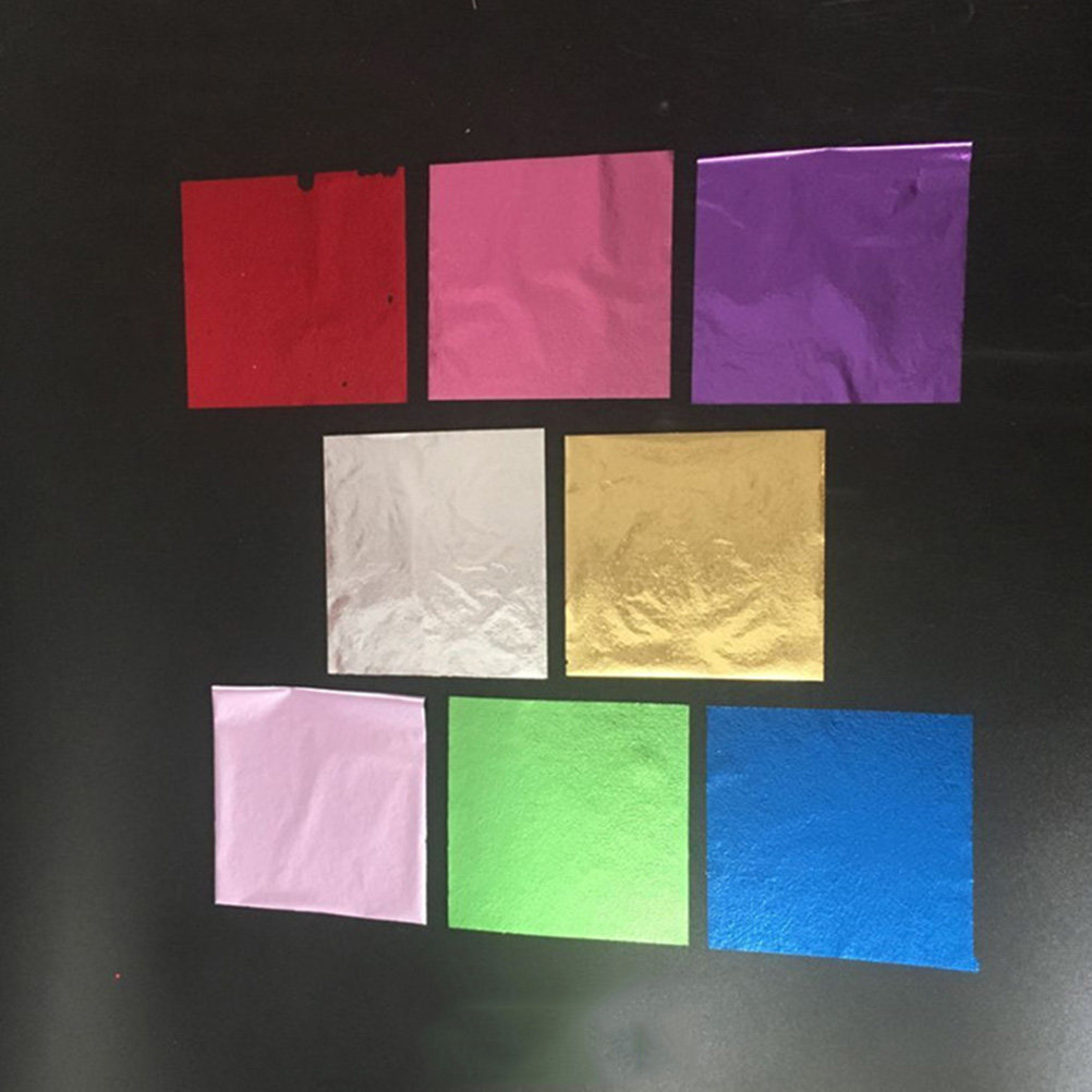 50Pcs 8x8.5cm Gold Leaf Sheets - Art Craft Paper ulasan dan harga