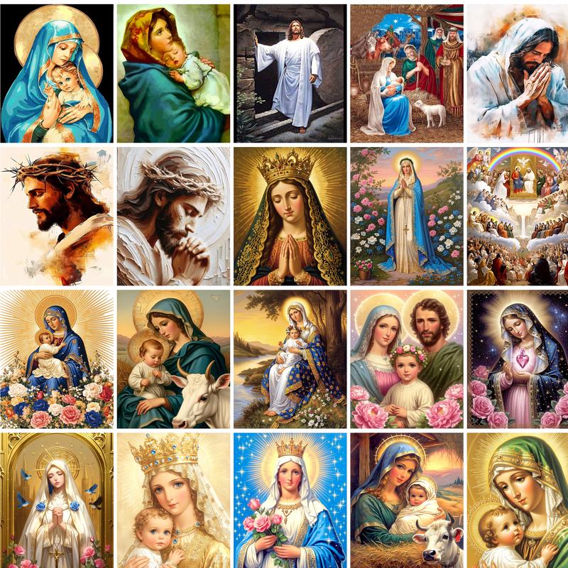 GATYZTORY Jesus Painting By Nu - Art Craft Ideas For Adults ulasan dan harga