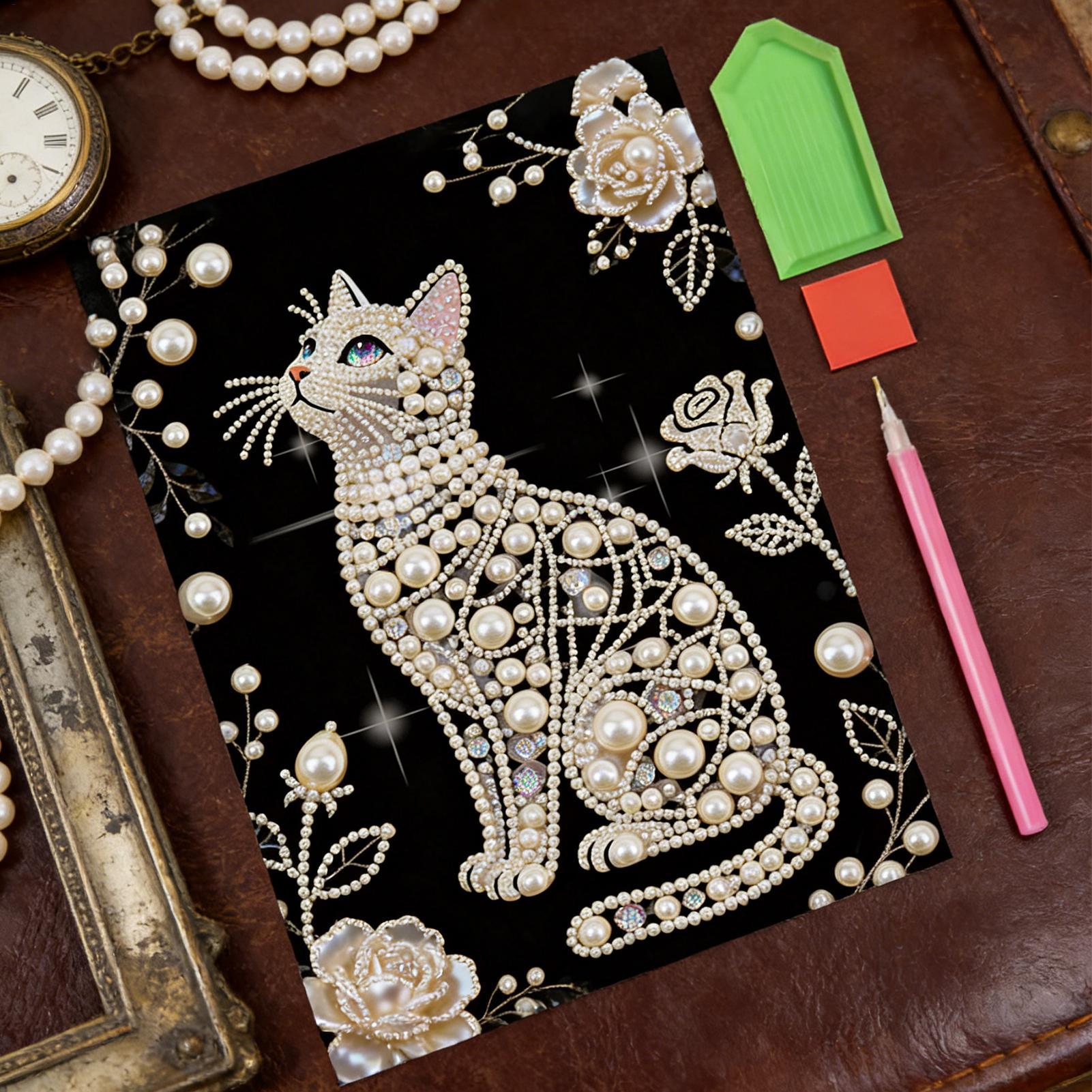 Cat Shape Pearl Painting Kits  - Art And Craft For Mother'S Day ulasan dan harga