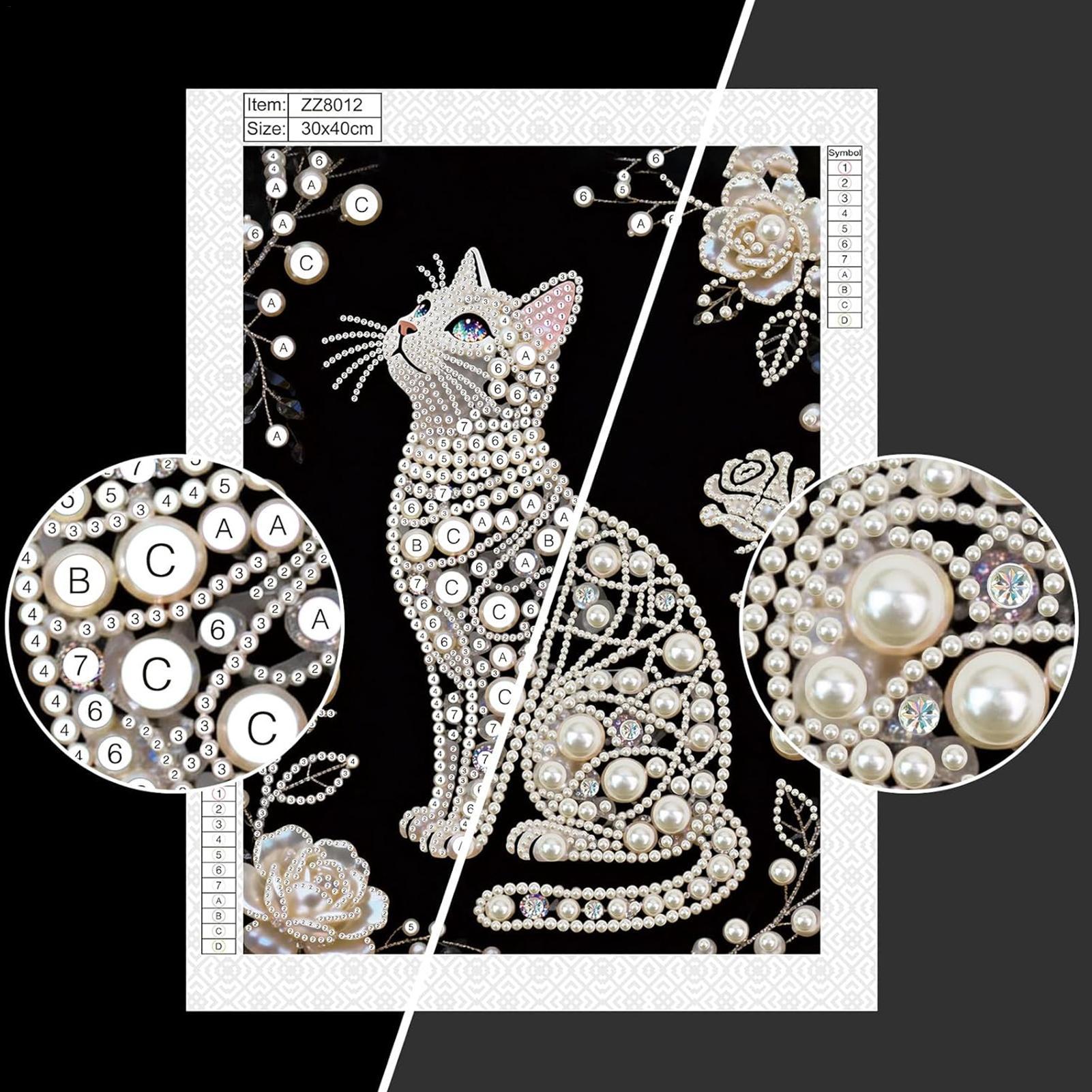 Cat Shape Pearl Painting Kits  - Art And Craft For Mother'S Day ulasan dan harga