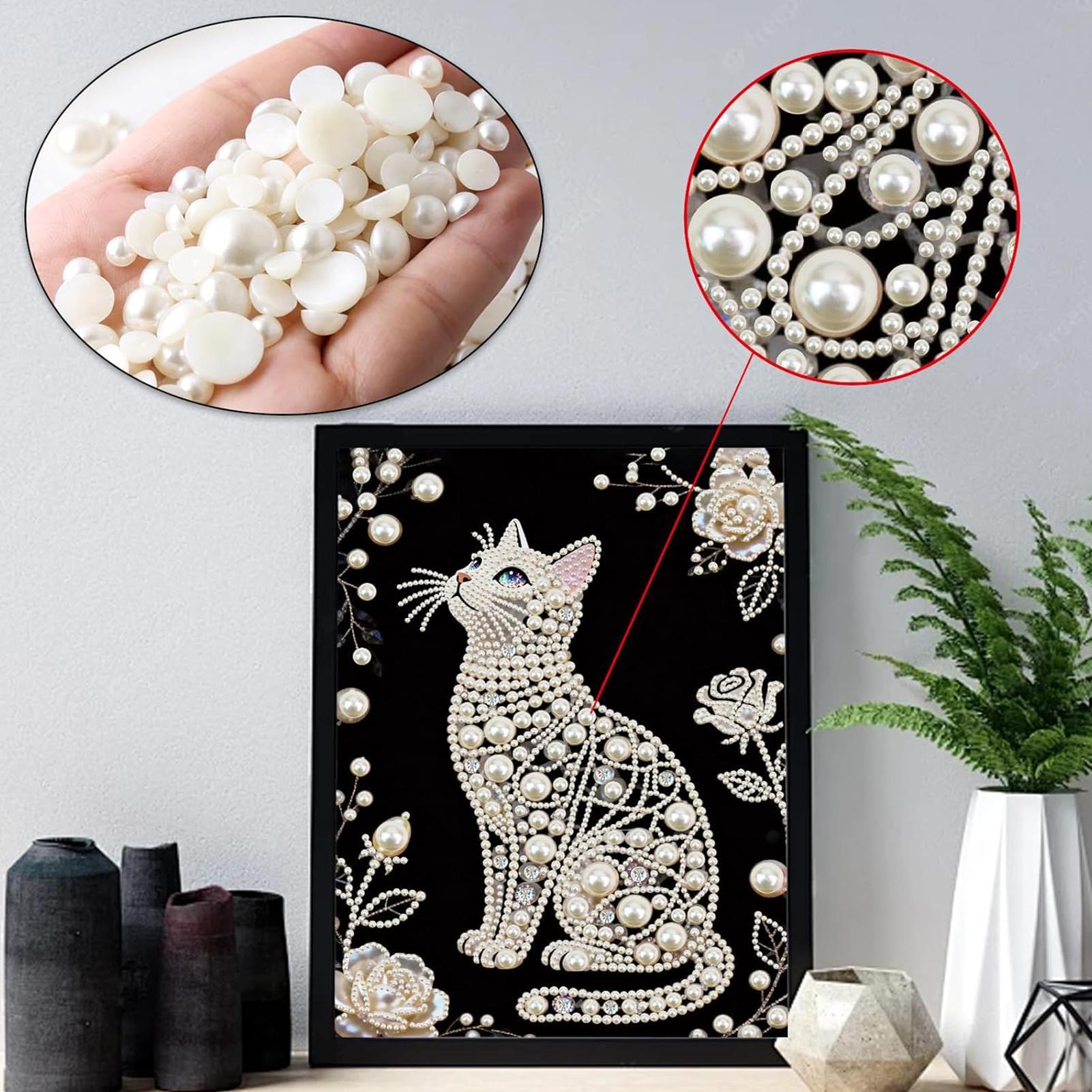 Cat Shape Pearl Painting Kits  - Art And Craft For Mother'S Day ulasan dan harga