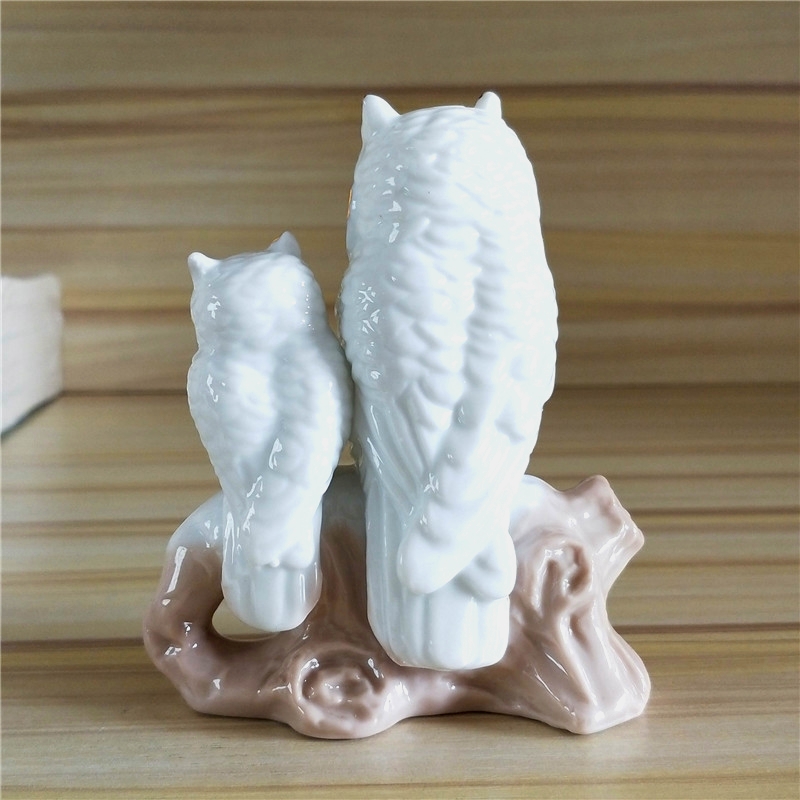 Gilt Porcelain Mother Owl Figu - Art And Craft For Mother'S Day ulasan dan harga