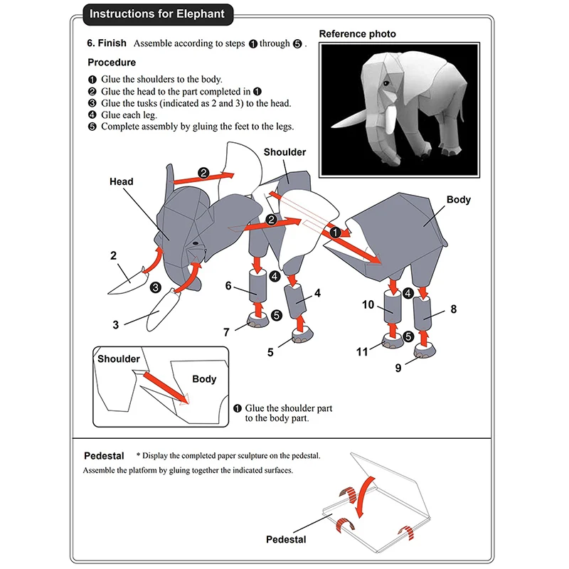 African Elephant Origami Art M - Art Craft Center ulasan dan harga