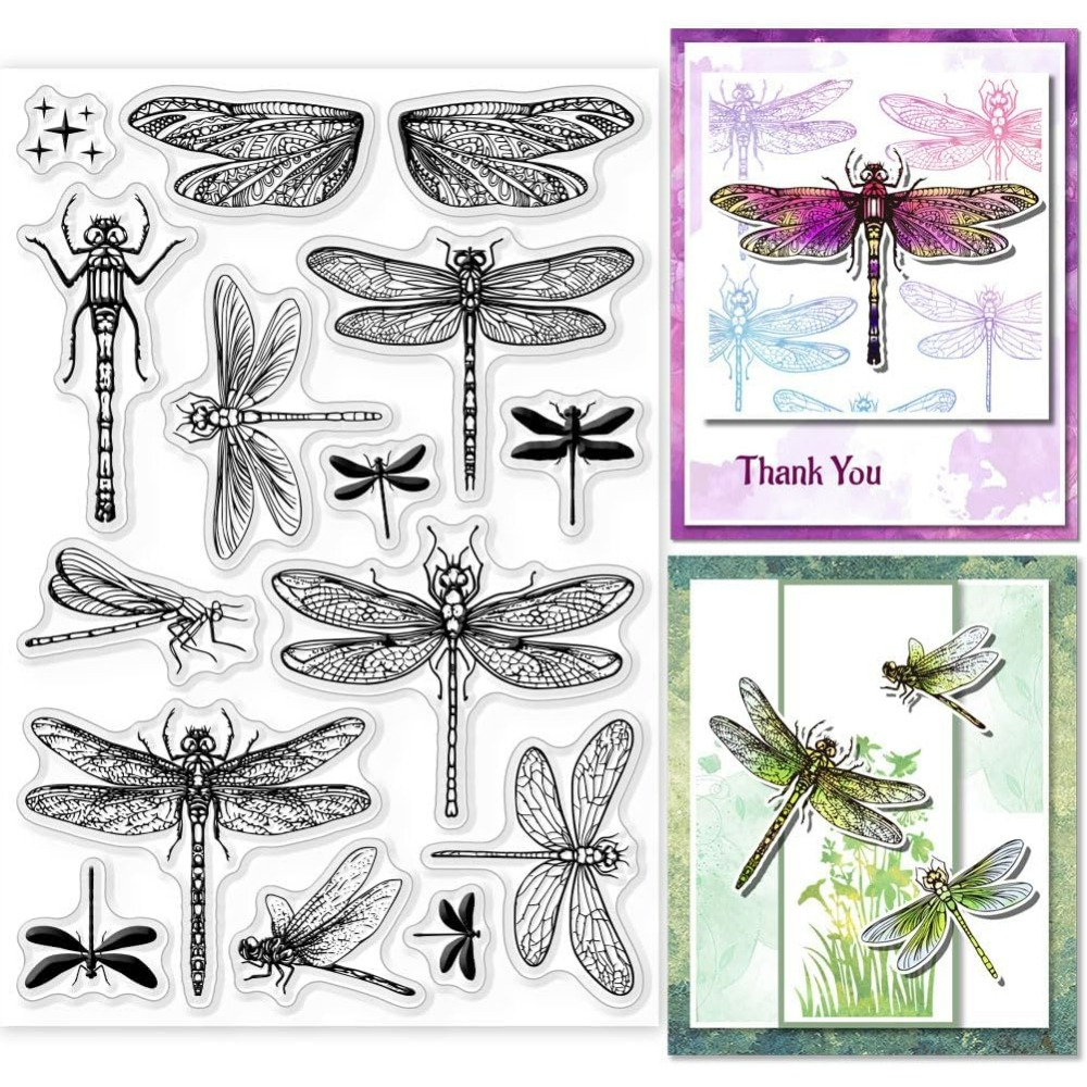 Dragonfly Clear Stamps for DIY - Rubber Stamp Blank ulasan dan harga