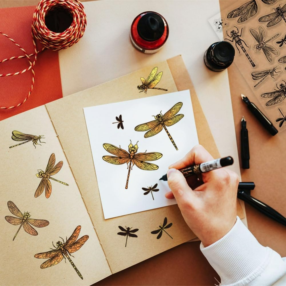 Dragonfly Clear Stamps for DIY - Rubber Stamp Blank ulasan dan harga