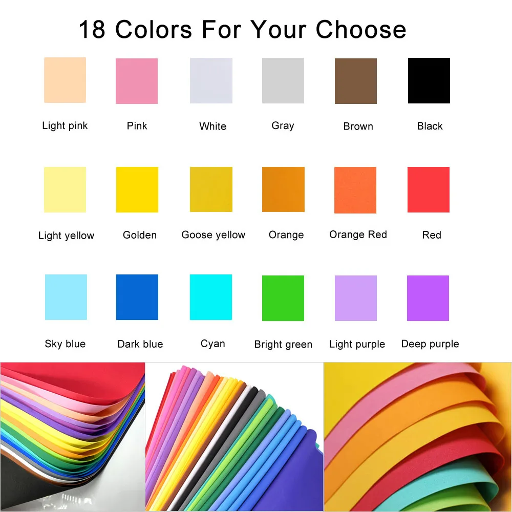 1/18Pcs Colorful EVA Foam Shee - Art Craft Halloween ulasan dan harga