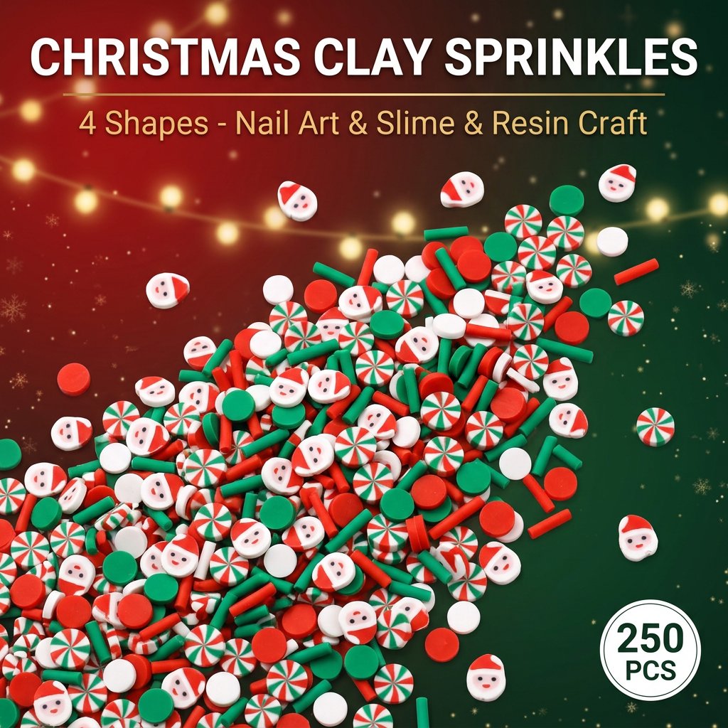 250pcs Christmas Polymer Clay  - Art Craft Halloween ulasan dan harga