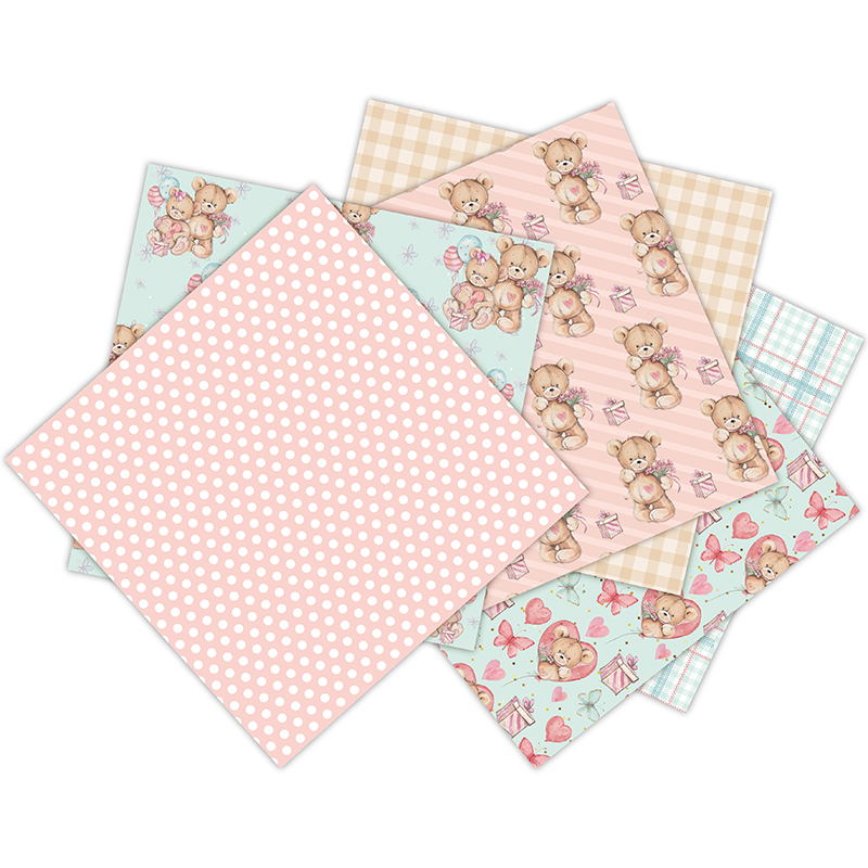 12 Sheets little bear Scrapboo - Art Craft Background ulasan dan harga