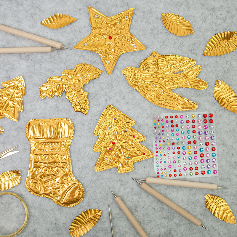 DIY Gold Foil Art Relief Chris - Art Craft Paper ulasan dan harga